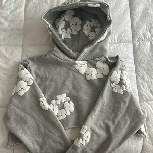 Denim tears cropped hoodie